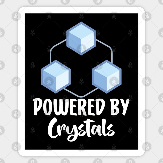 Powered By crystals Magnet by AbstractA